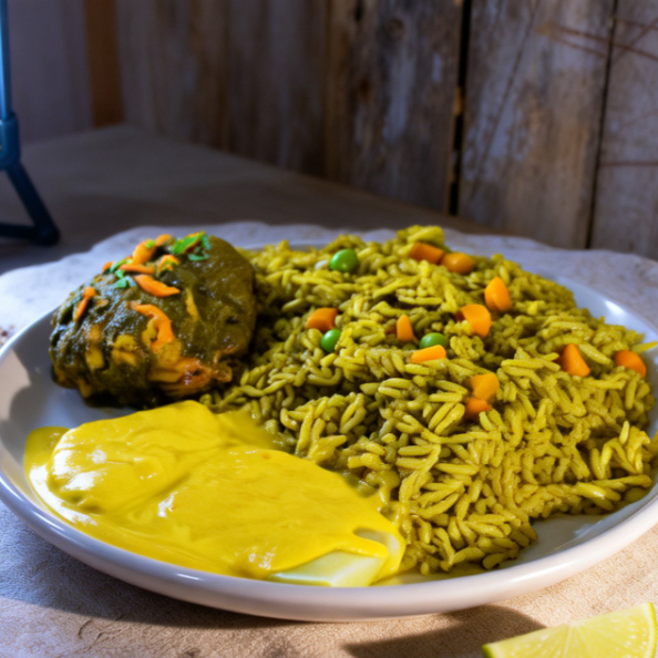 Arroz con Pollo + Entrada + Bebida