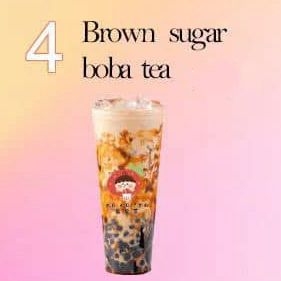 4. Brown sugar boba tea