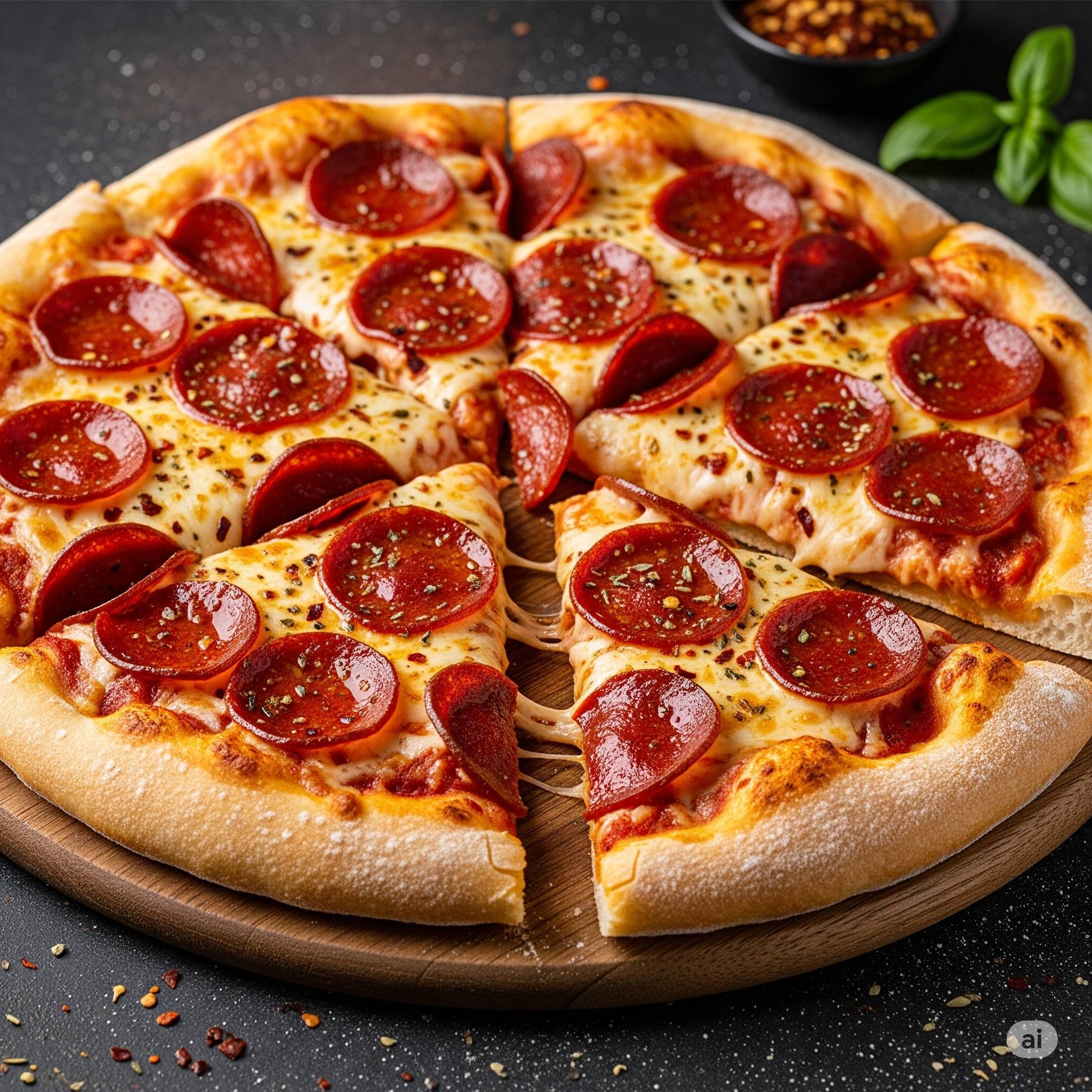 PIZZA MEDIANA DE PEPERONI