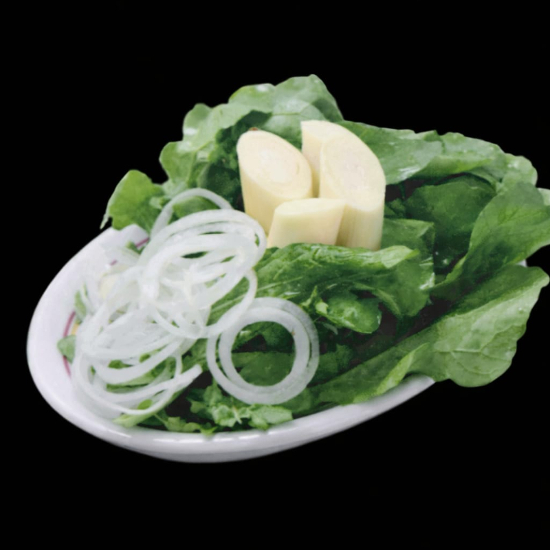 Rúcula, Cebola e Palmito