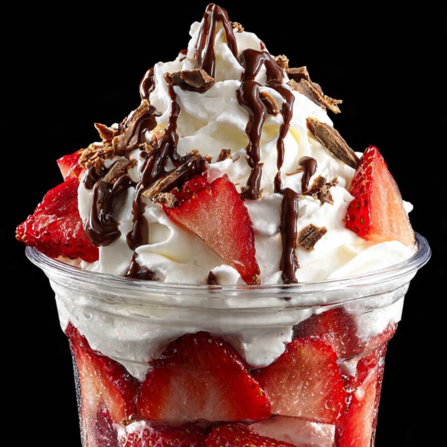 Fresas con Crema Grandes😋🍓