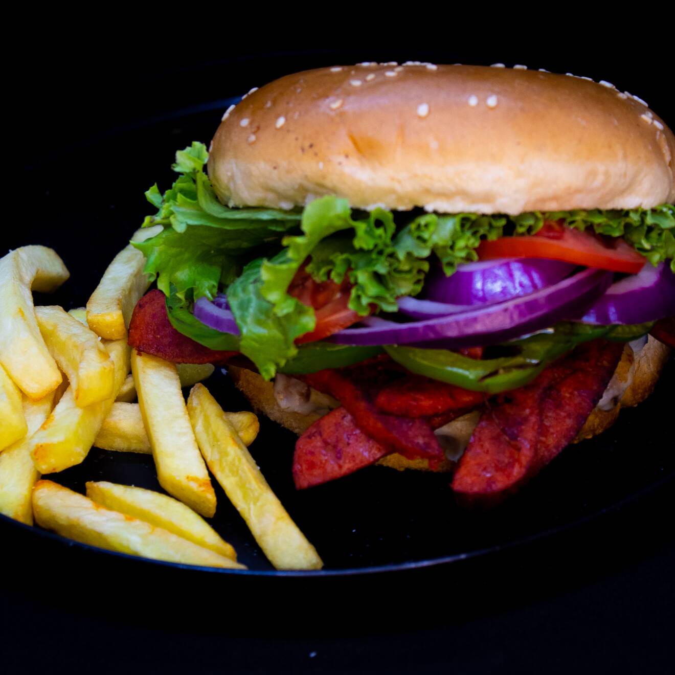 Hamburguesa Mexicana + PAPAS