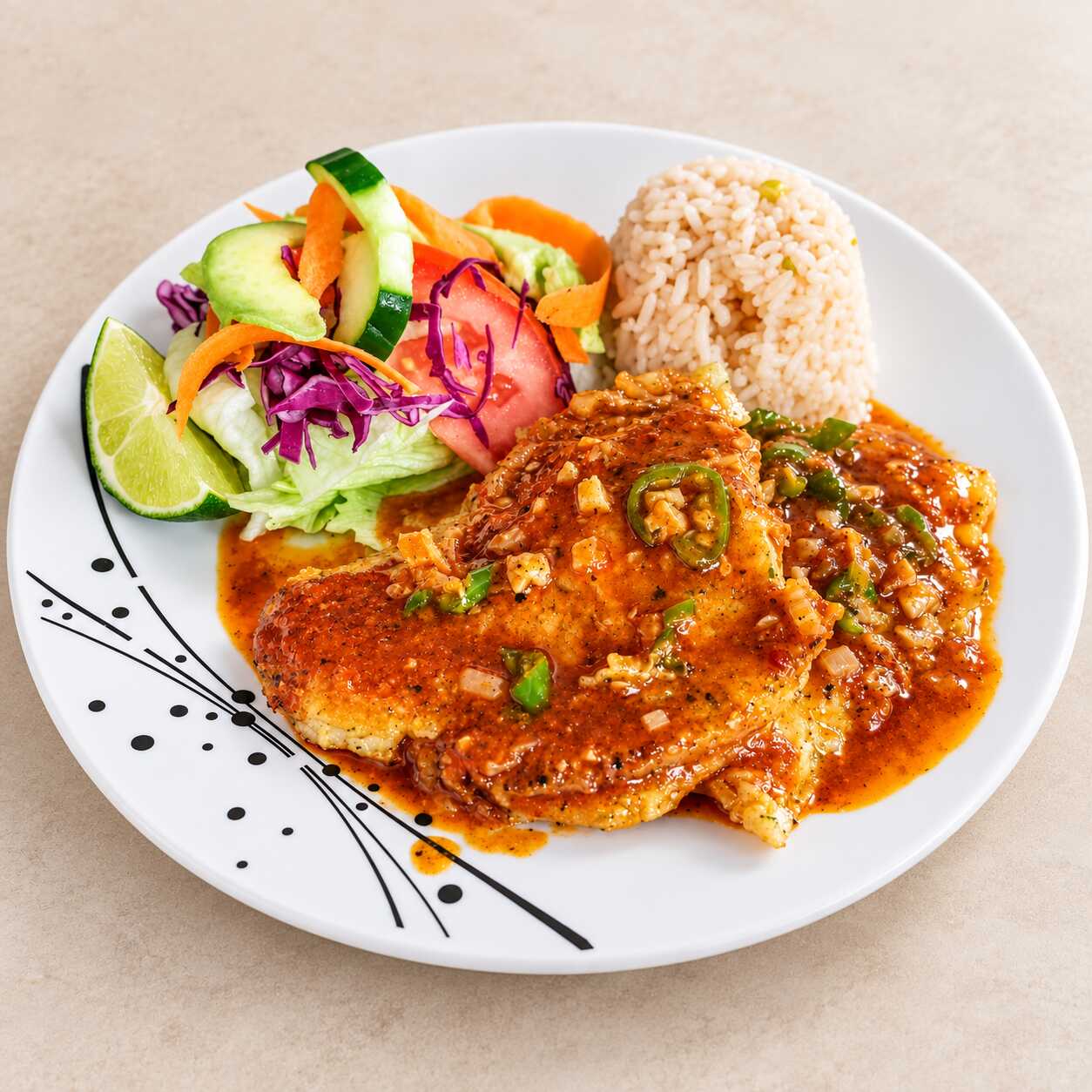 Filete Pescado a la Diabla