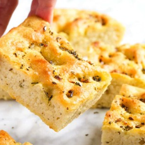 Focaccia , Parmesão e Oregano