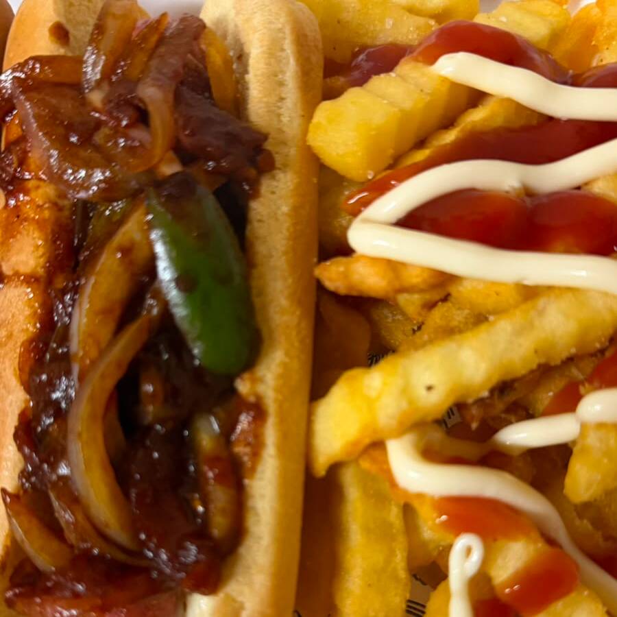 Hot Dog-papas a la Francesa