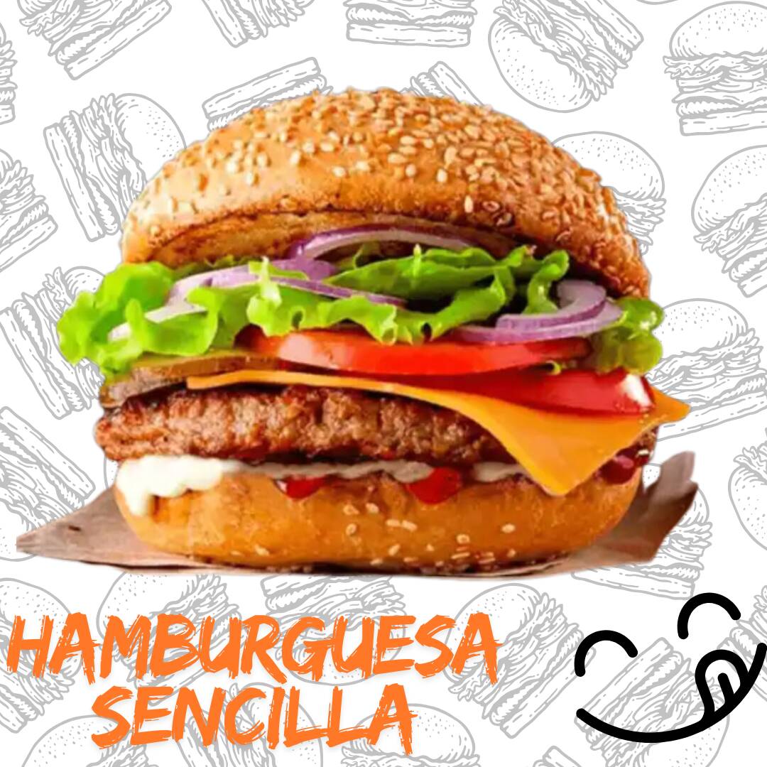 Hamburguesa Sencilla 150gr Carne