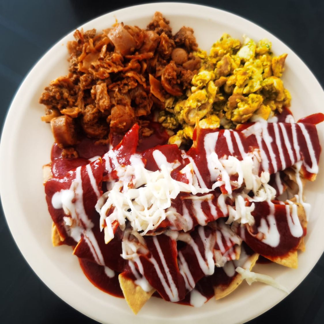 Chilaquiles Rojos (Salsa dulce)