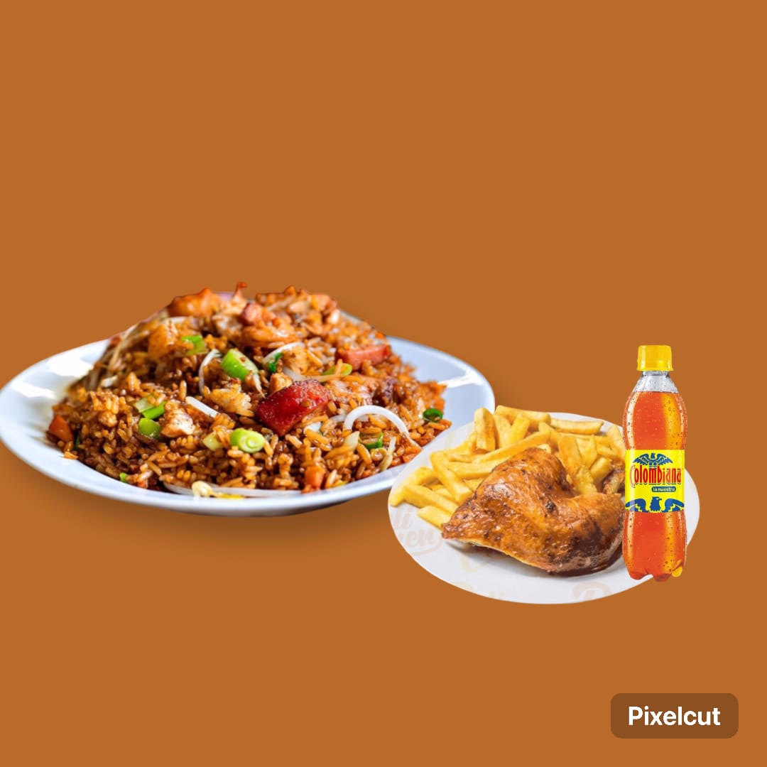 Combo con 1/4 Pollo Frito