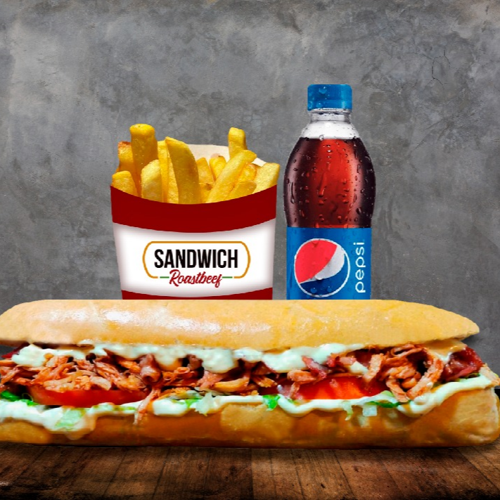 Combo Sándwich Pollo BBQ