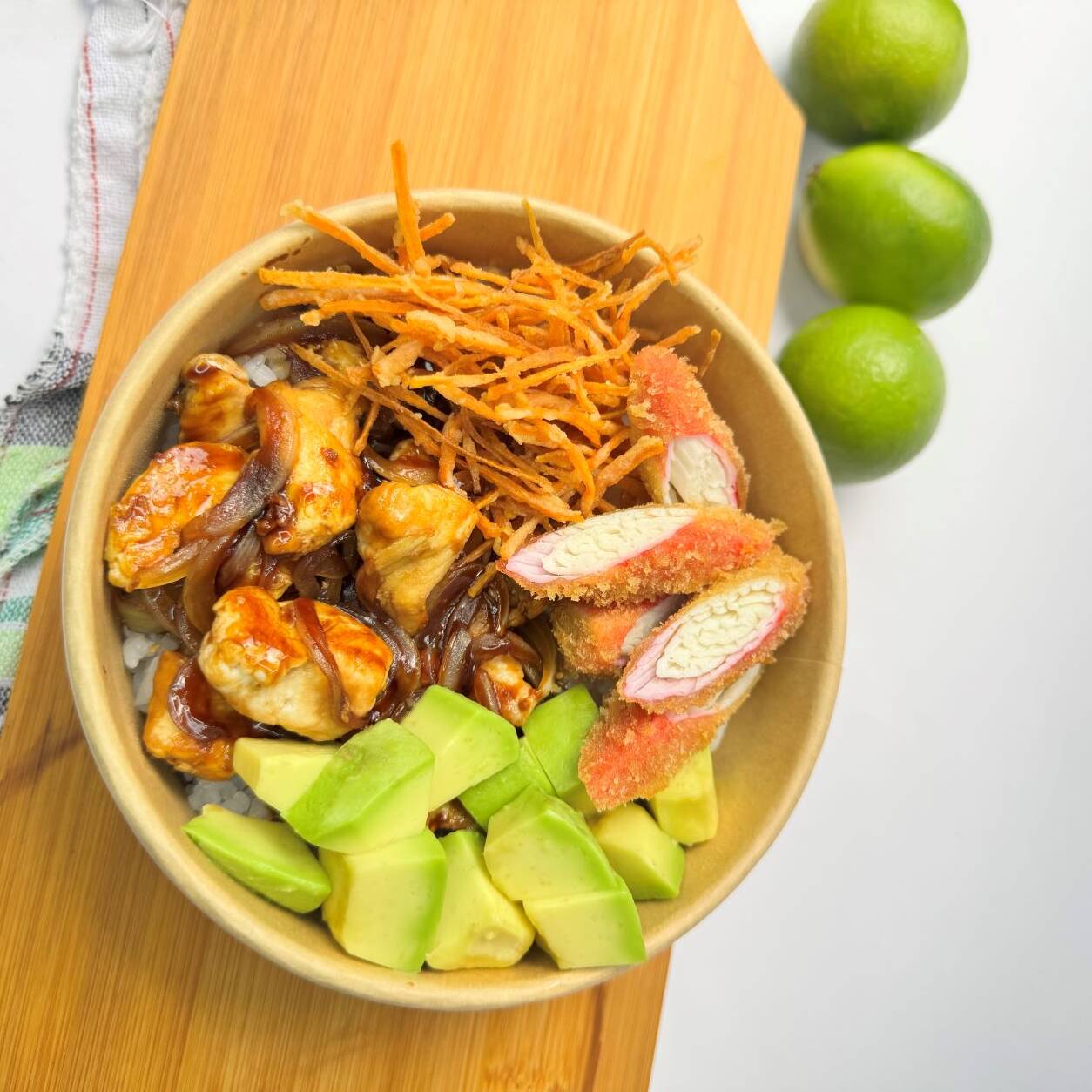 Bowl de pollo teriyaki