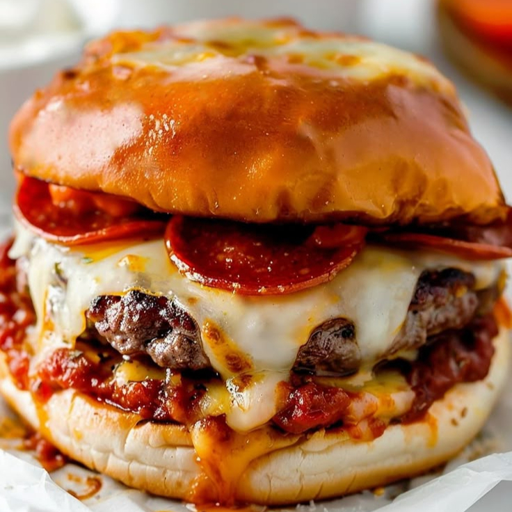 Hamburguesa Pepperoni