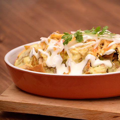 Chilaquiles Suizos con Pollo