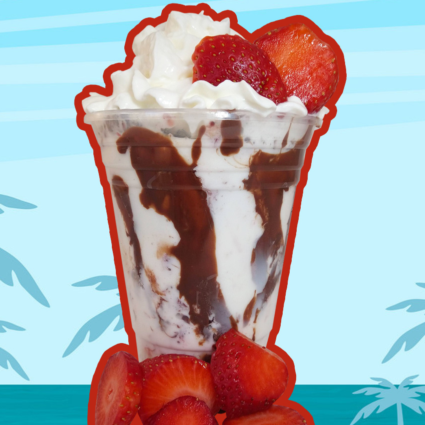 Fresas Naturales con Crema