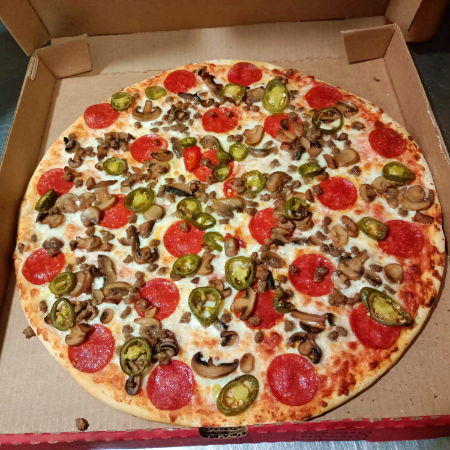Pizza M Española ( 8 Rebanadas )