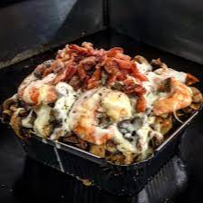 Papa Mar Y Tierra con Tocino