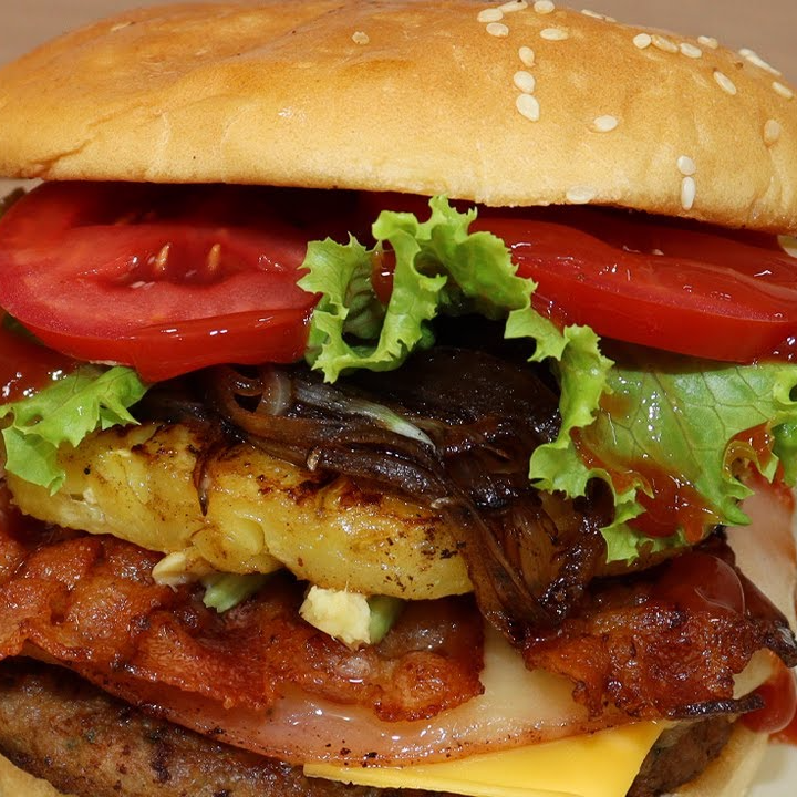 Hamburguesa Doble Hawaiana