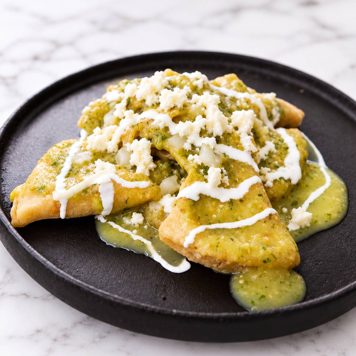 Chilaquiles Rellenos Verdes