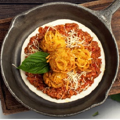 Spaguetti con Albóndigas Invertido