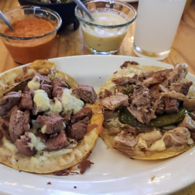 Taco chile arrachera.