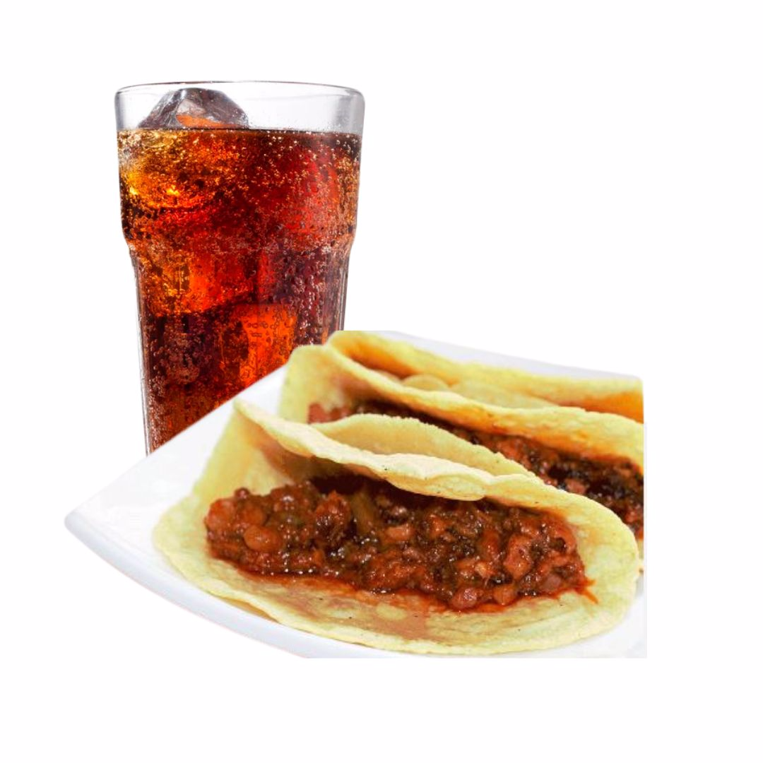 Combo 2 Tacos Chicharron + 2 Tacos Adobada con Ref