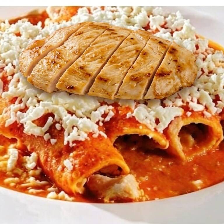 Enchiladas con Bistec
