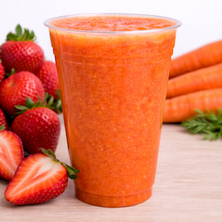 Jugo de Zanahoria con Fresa🥕🍓