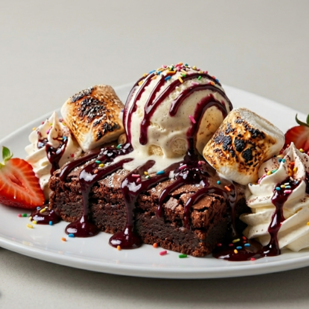 Brownie con Helado COLOMBINA