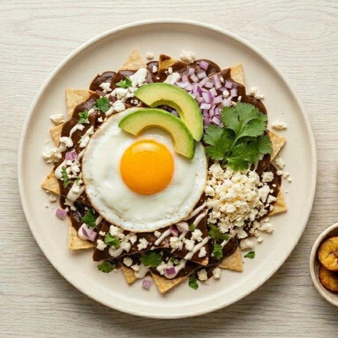 Chilaquiles con Mole