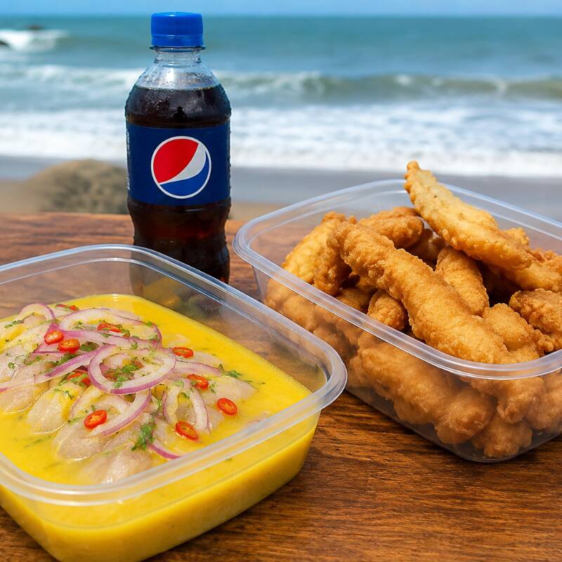 Tiradito+Chicharron de Pescado+Gaseosa300ml