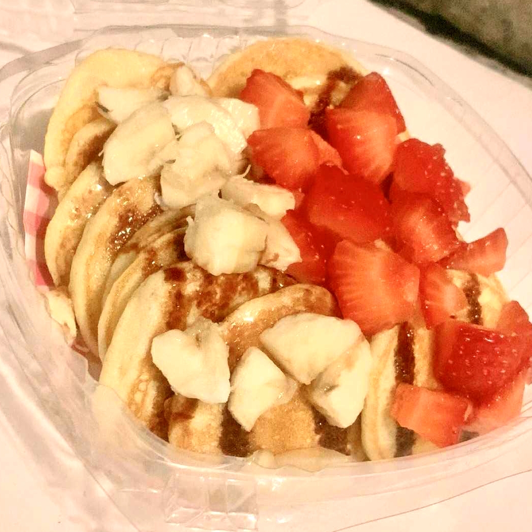 Mini Hot Cakes (fresa y platano)