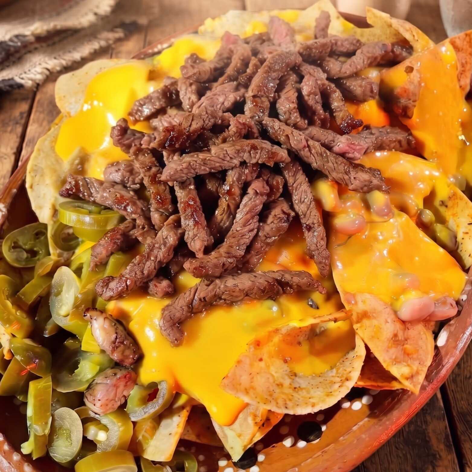 Nachos Especiales con Sirloin