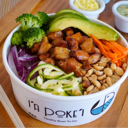 Bowl de pollo teriyaki
