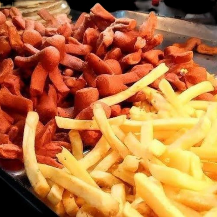 Salchipulpos con Papas