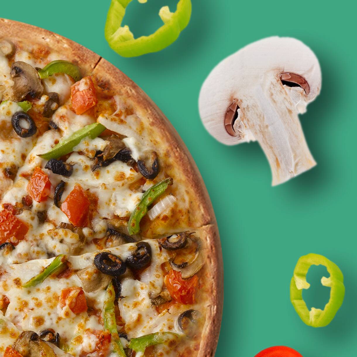 PIZZA INDIVIDUAL VEGETARIANA
