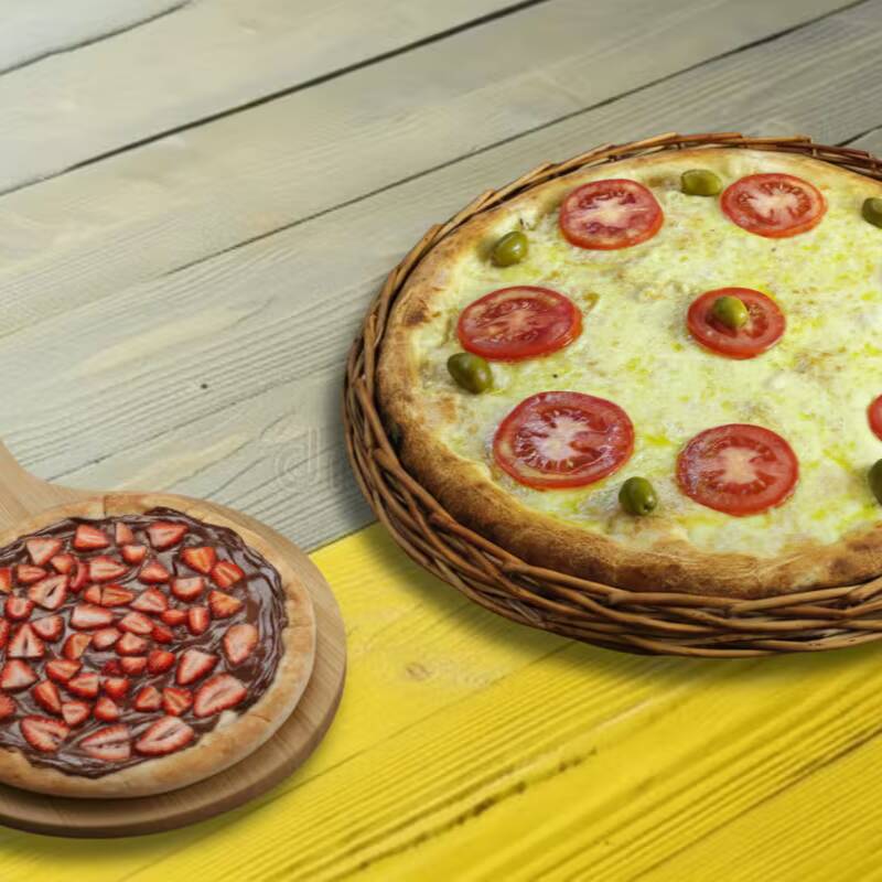 30% OFF Para você aproveitar com sua família!! 1 pizza grande + uma esfhia doce para você aproveitar com sua família da melhor forma.