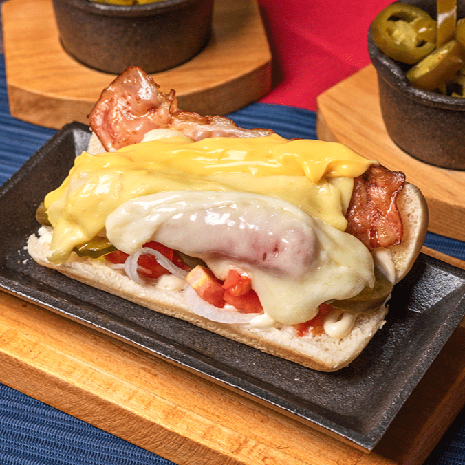 Hot Dog 3 Quesos