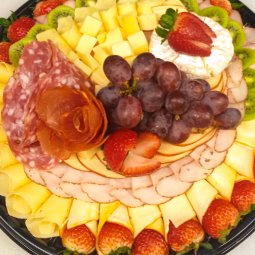 Tabla de Quesos y Jamones Premium con Fruta