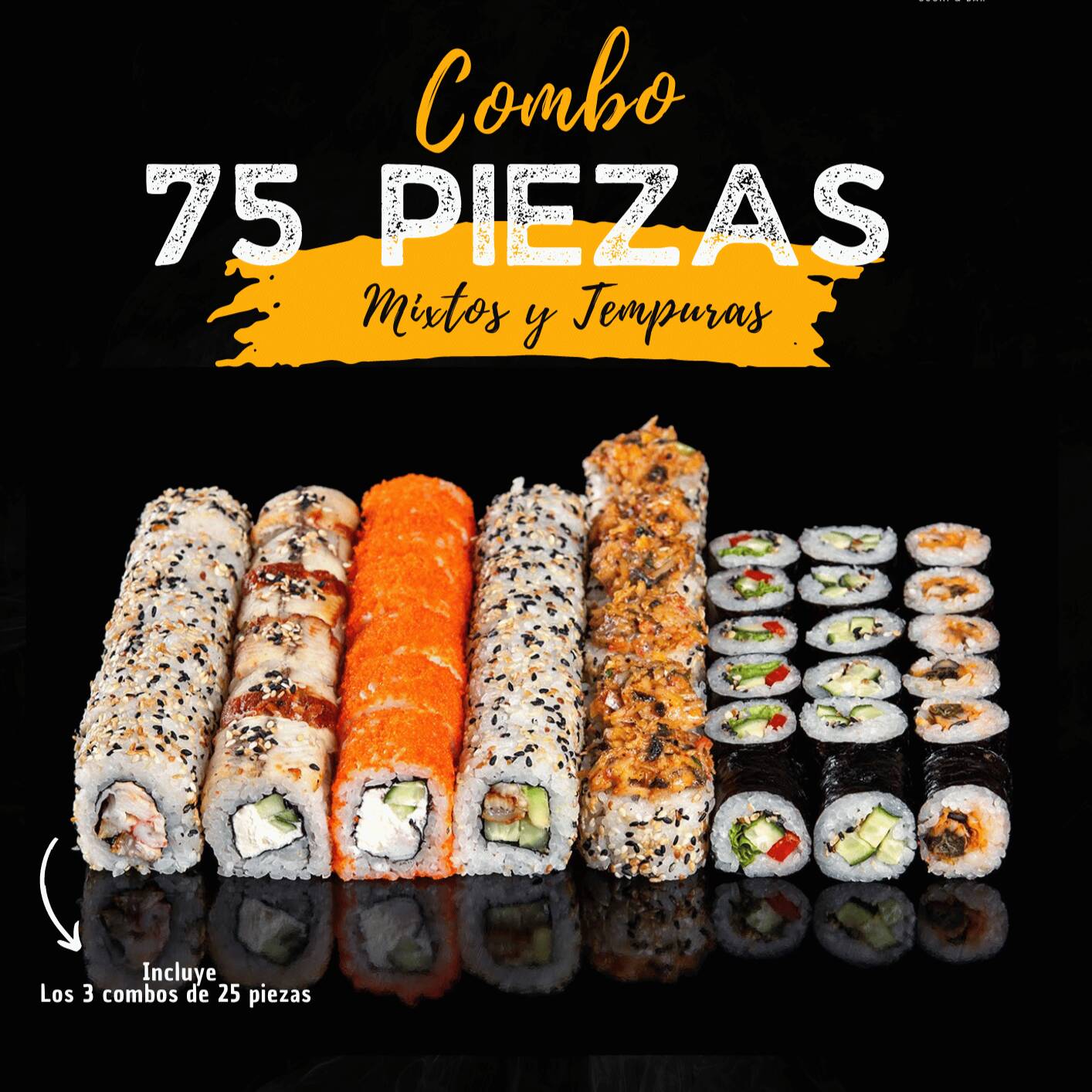 🎊🎉75 PIEZAS INCLUYE 3 COMBOS DE 25 💥