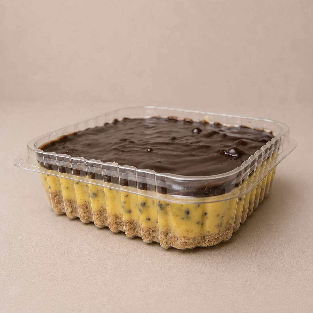 Base de biscoito amanteigada, creme de maracujá e chocolate 50%. Doce e azedinho na medida certa, essa sobremesa é para os apaixonados por maracujá!