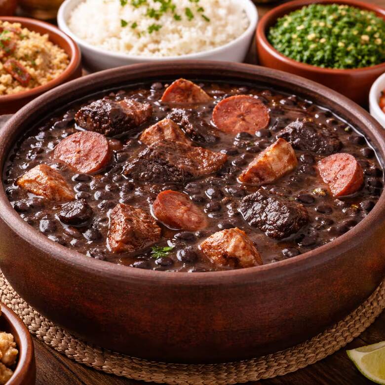 Nossa feijoada é completa, preparada com ingredientes selecionados!