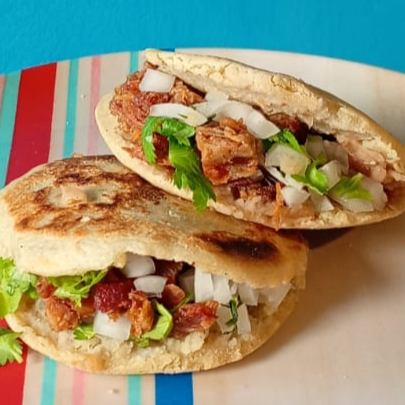 Gorditas de papas con chorizo