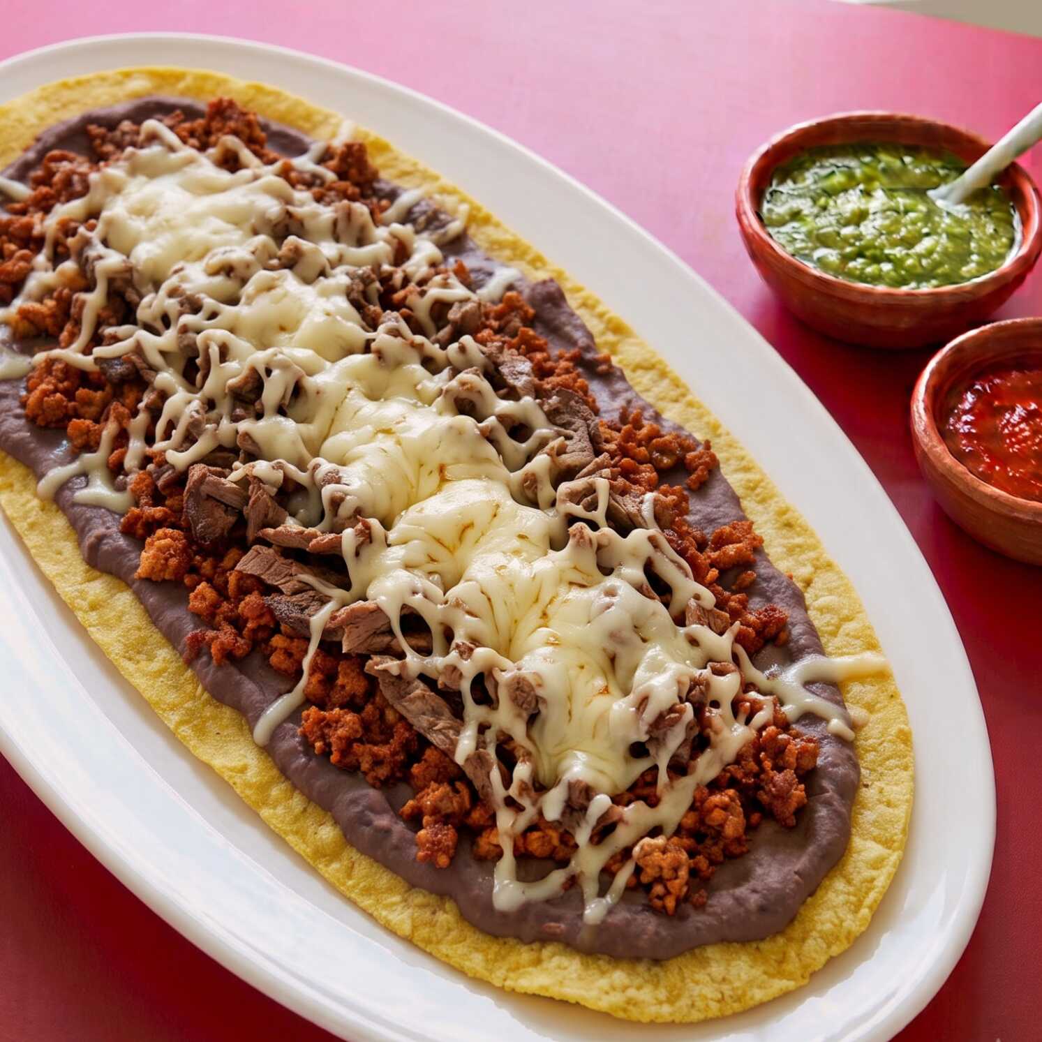 Huaraches con Manchego