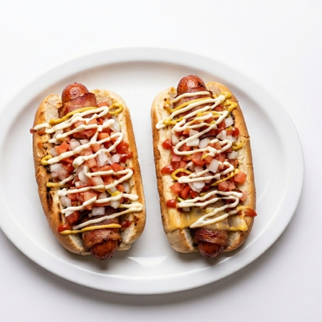 Hot Dog Chico con Tocino 2 Pz