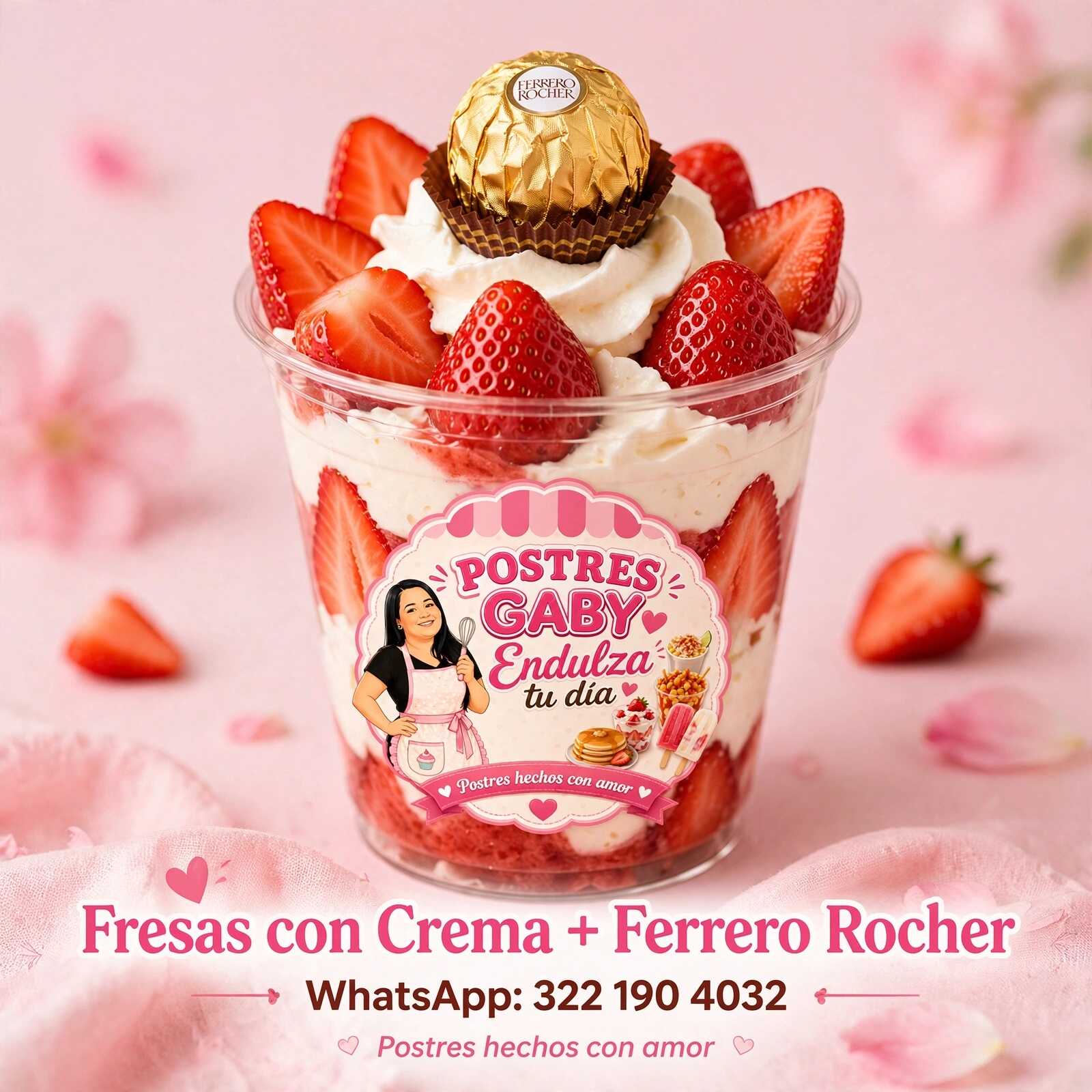 Fresas con Crema y FERRERO