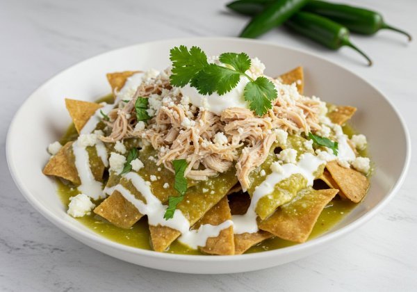 Chilaquiles Verdes con Pollo