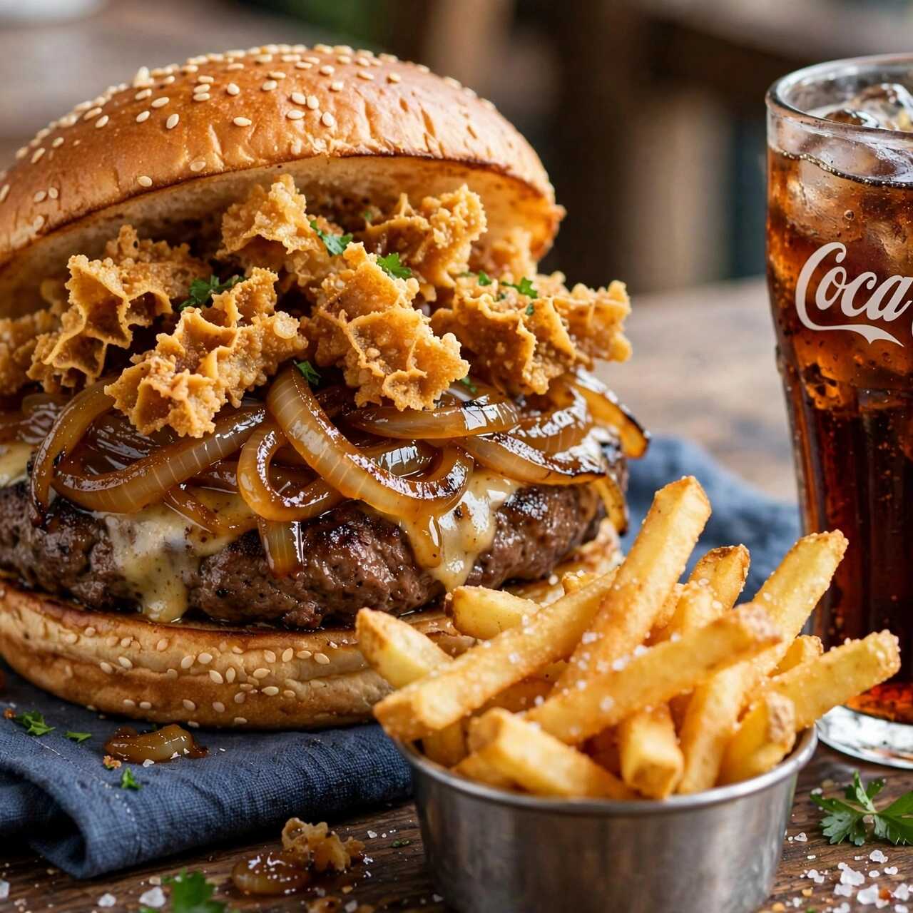 Hamburguesa con Tripitas