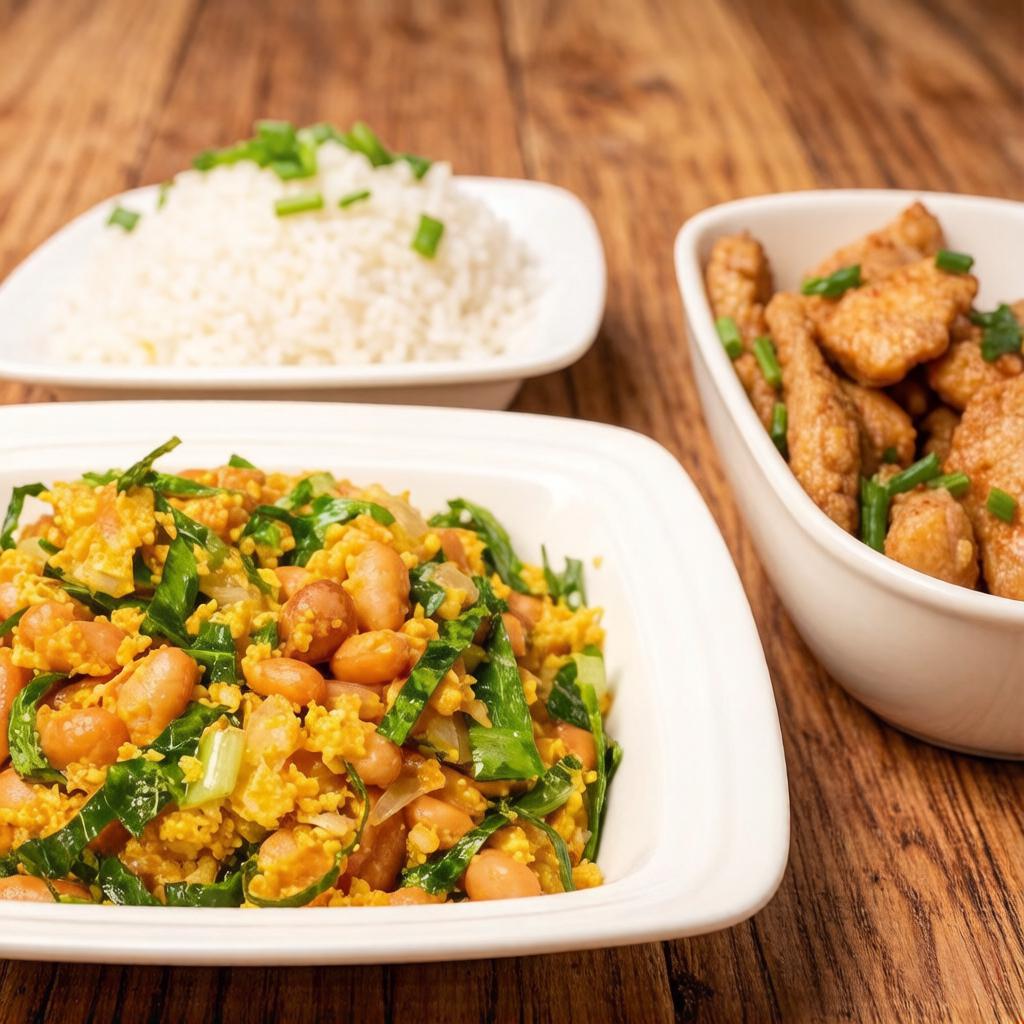 4 tiras de filé de tilápia, arroz, feijão tropeiro e salada. O seu jantar saboroso está pronto. Peça agora!