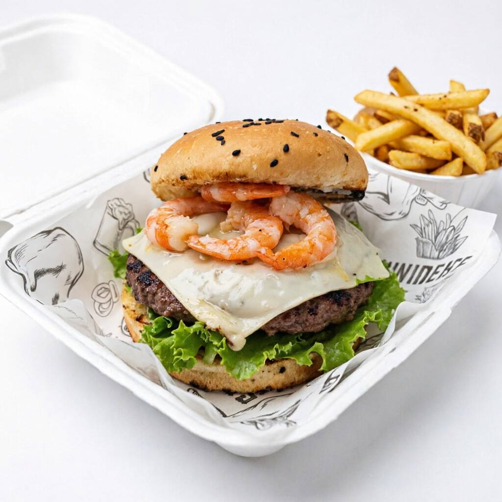 Hamburguesa Angus Mar y Tierra