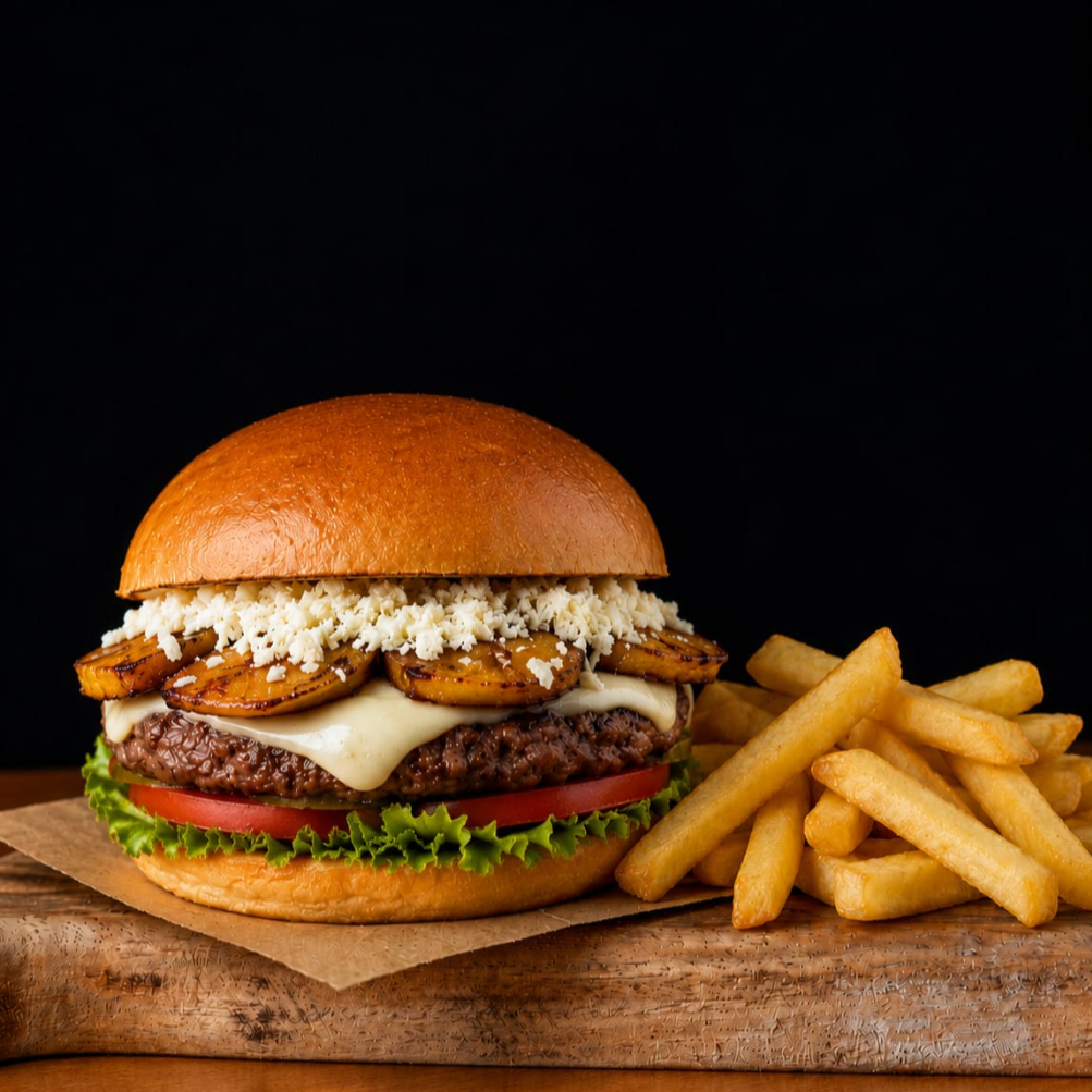 Hamburguesa Madurita + Papas