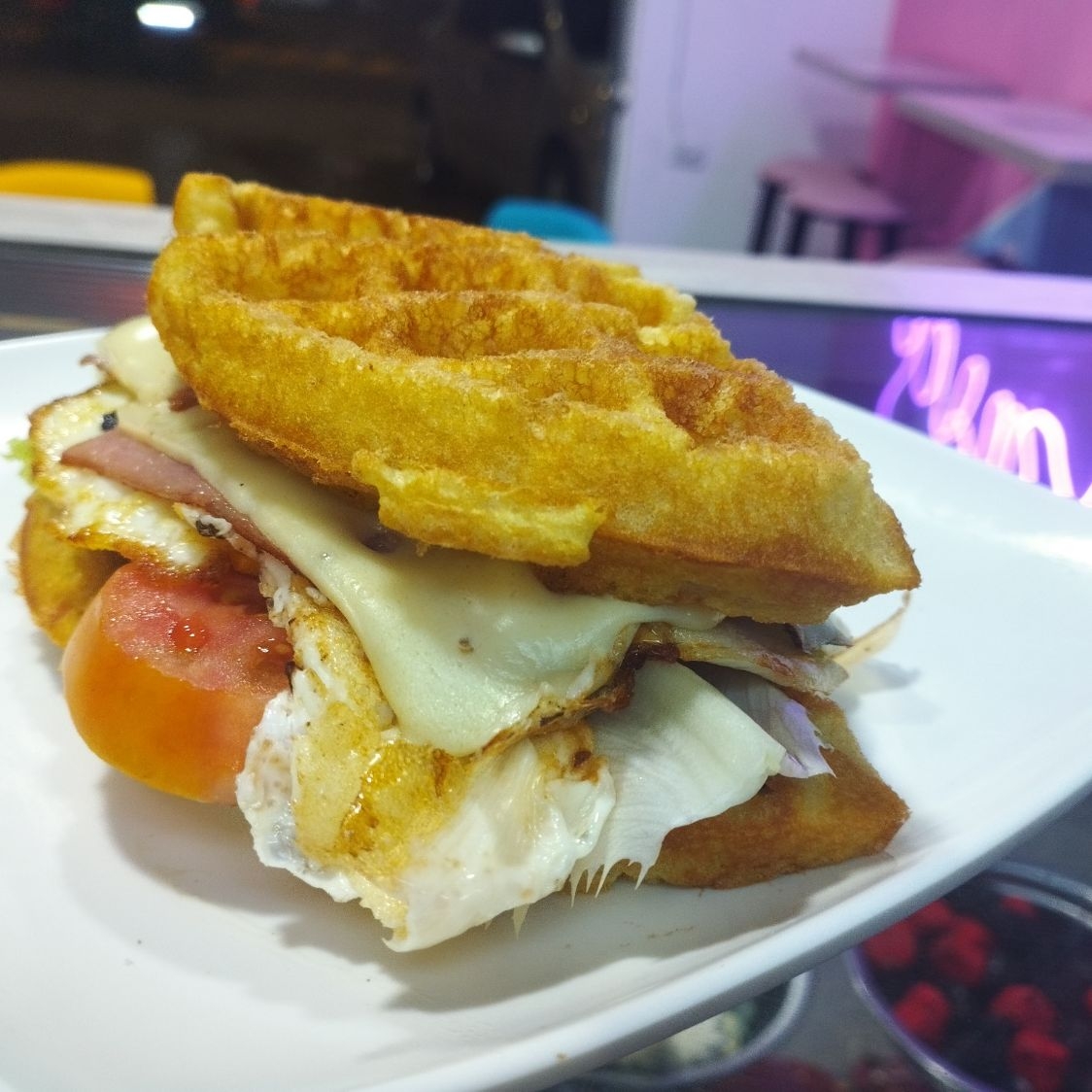 Waffle Neptuno Sándwich